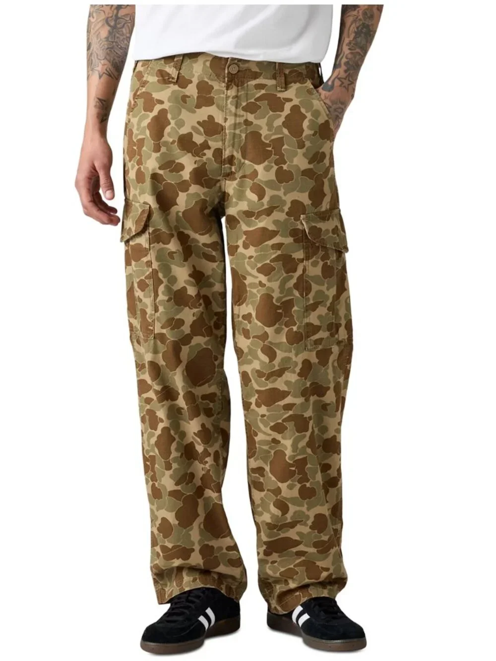Levi's XX Cargo Men's Baggy Pants Slightly Tapered Leg 30X30 Camouflage NWT